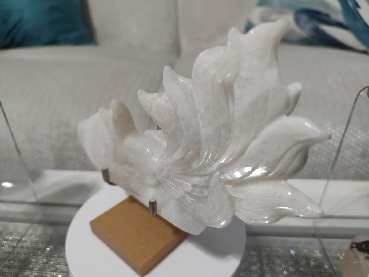 White Moonstone Nine-Tailed Fox – #540