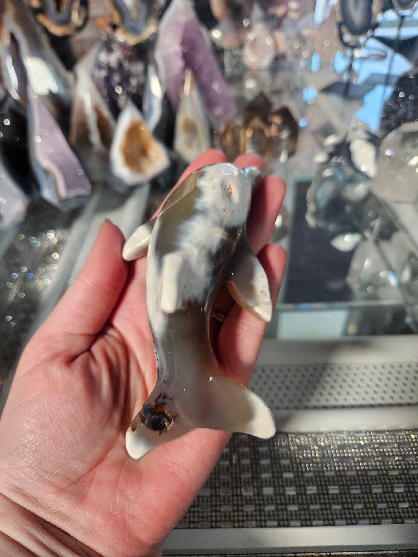 Orca Agate whale