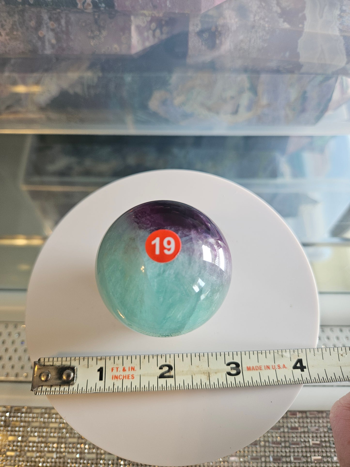 Fluorite sphere 1