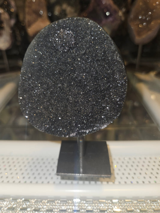 Black Druzy Amethyst Specimen