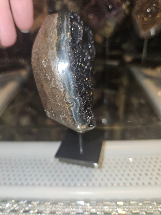 Black Druzy Amethyst Specimen