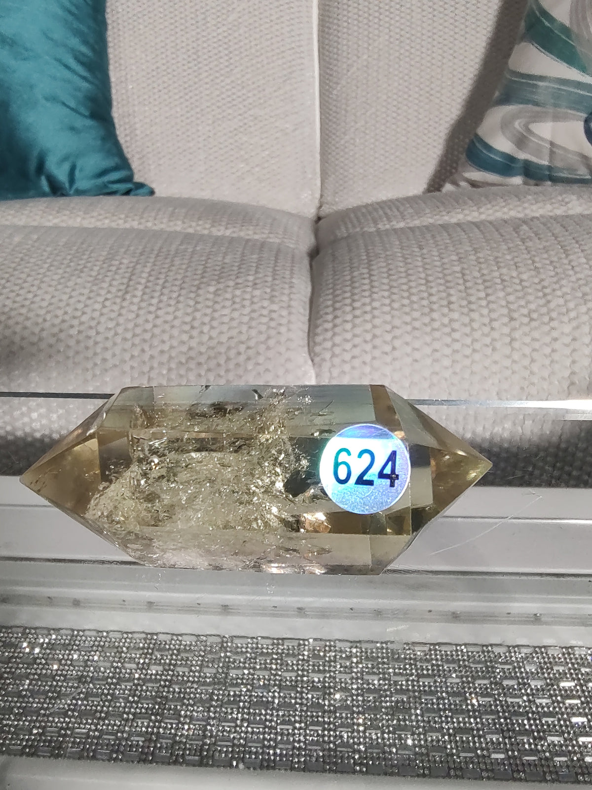 Double Terminated Citrine Quartz Crystal – #624