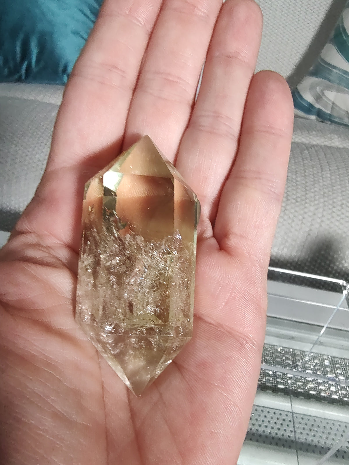 Double Terminated Citrine Quartz Crystal – #624