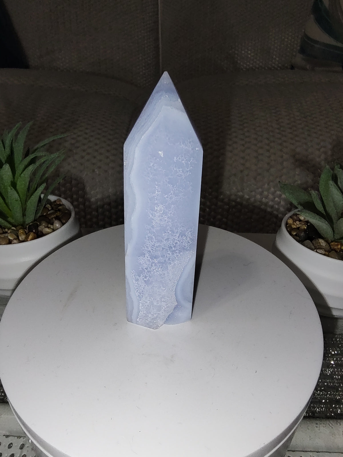 Blue Lace Agate Towers – #167d