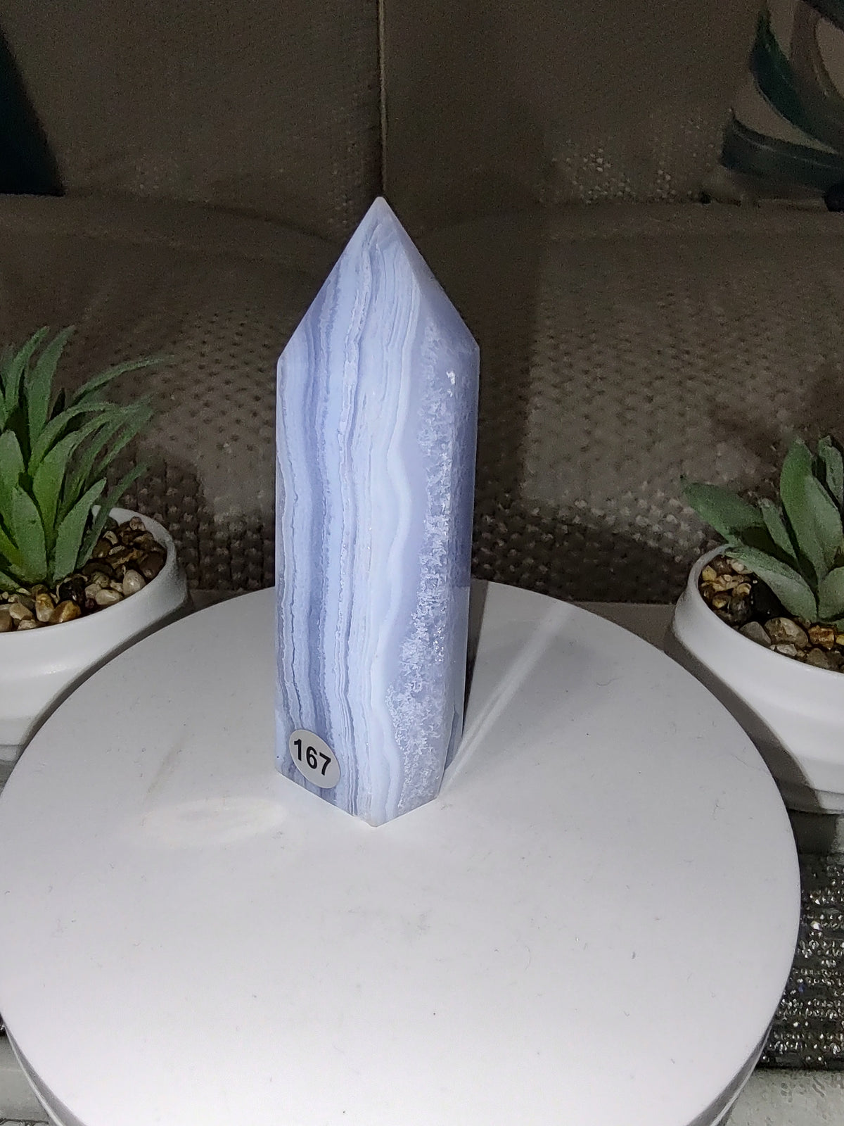 Blue Lace Agate Towers – #167d
