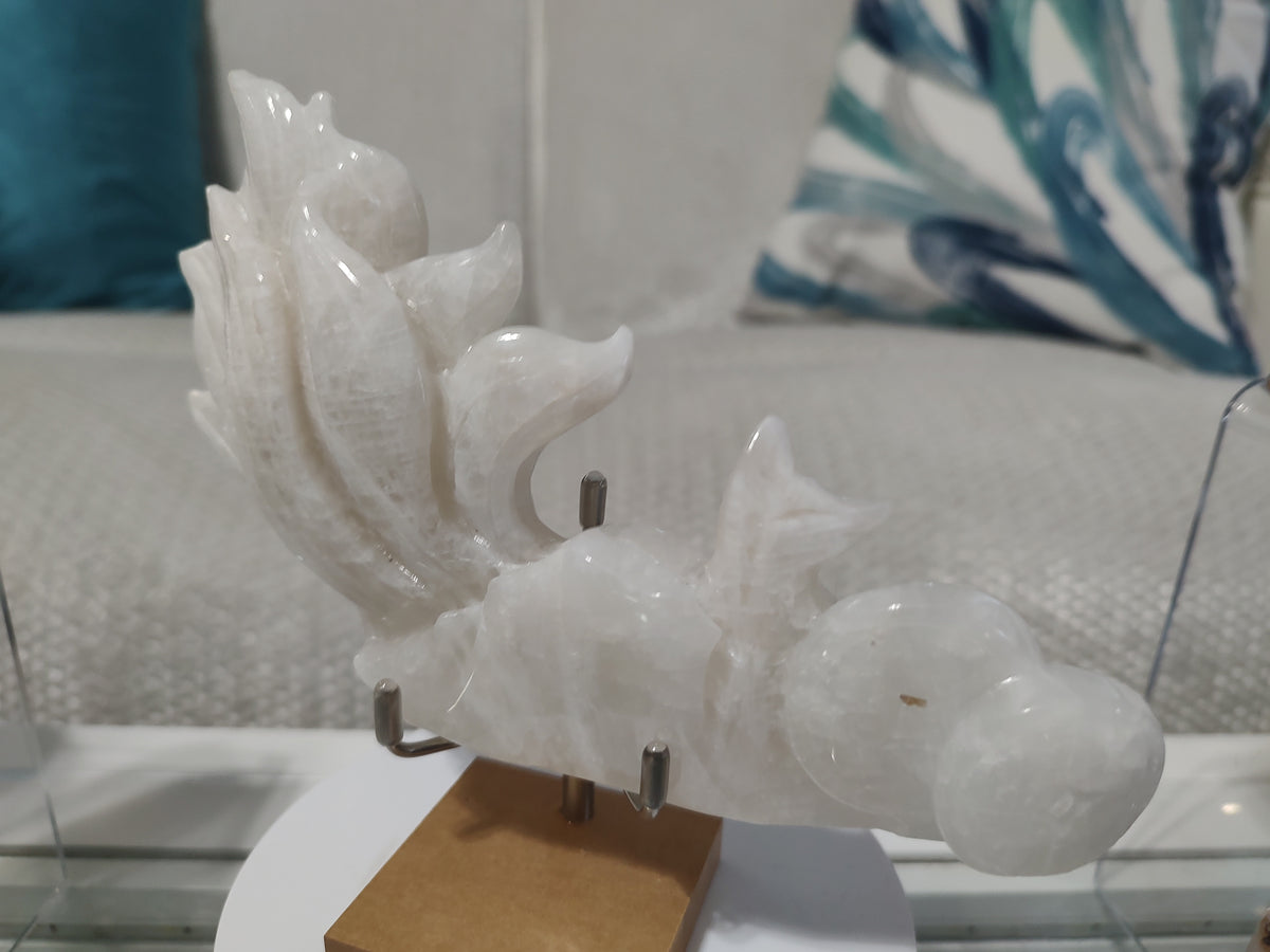 White Moonstone Nine-Tailed Fox – #540