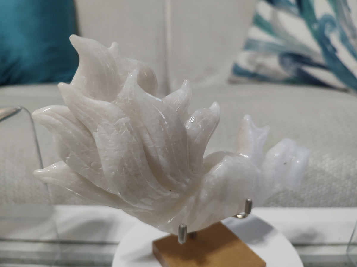 White Moonstone Nine-Tailed Fox – #540