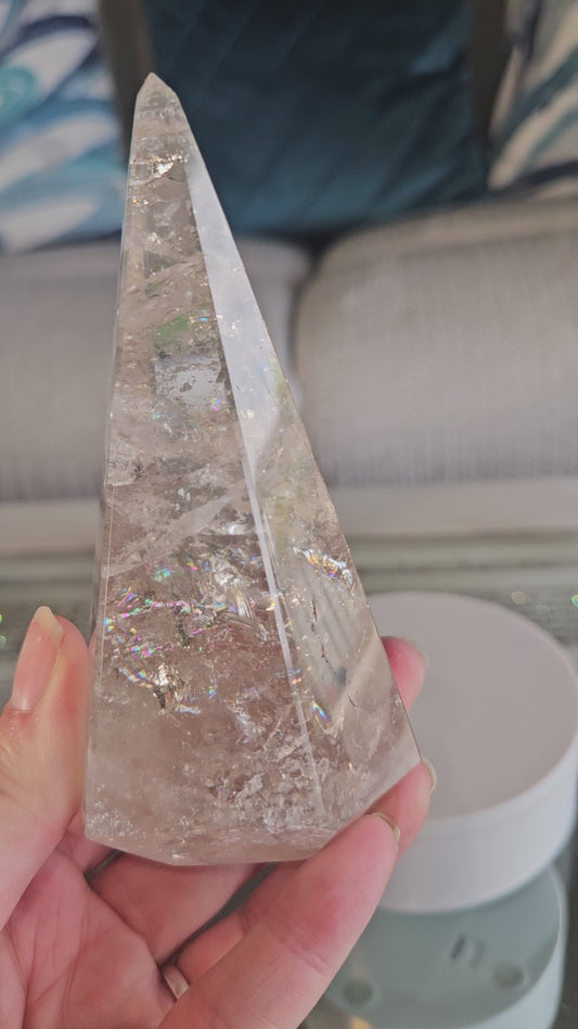 Rainbow Quartz Pyramid 1