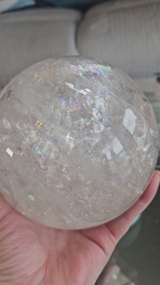 Rainbow Quartz Sphere 4