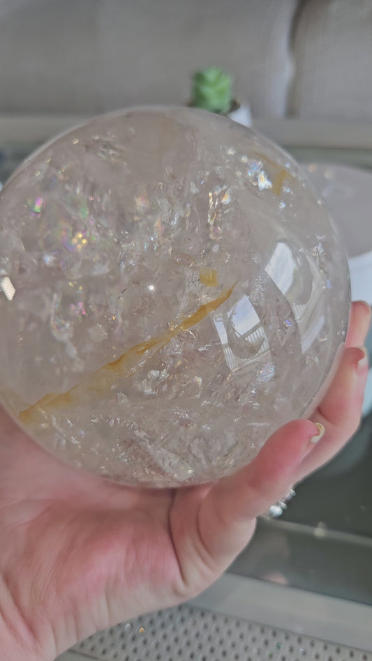 Rainbow Quartz Sphere 6