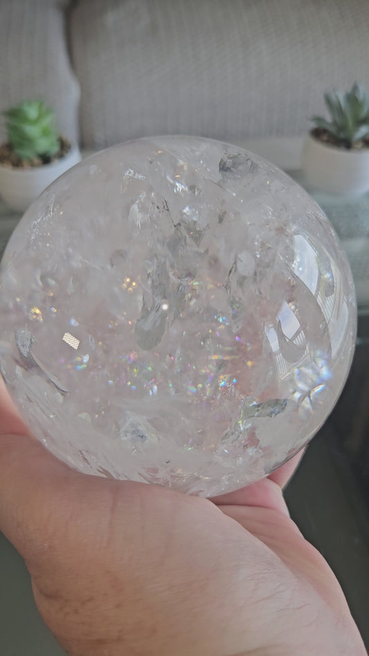 Rainbow Quartz Sphere 5