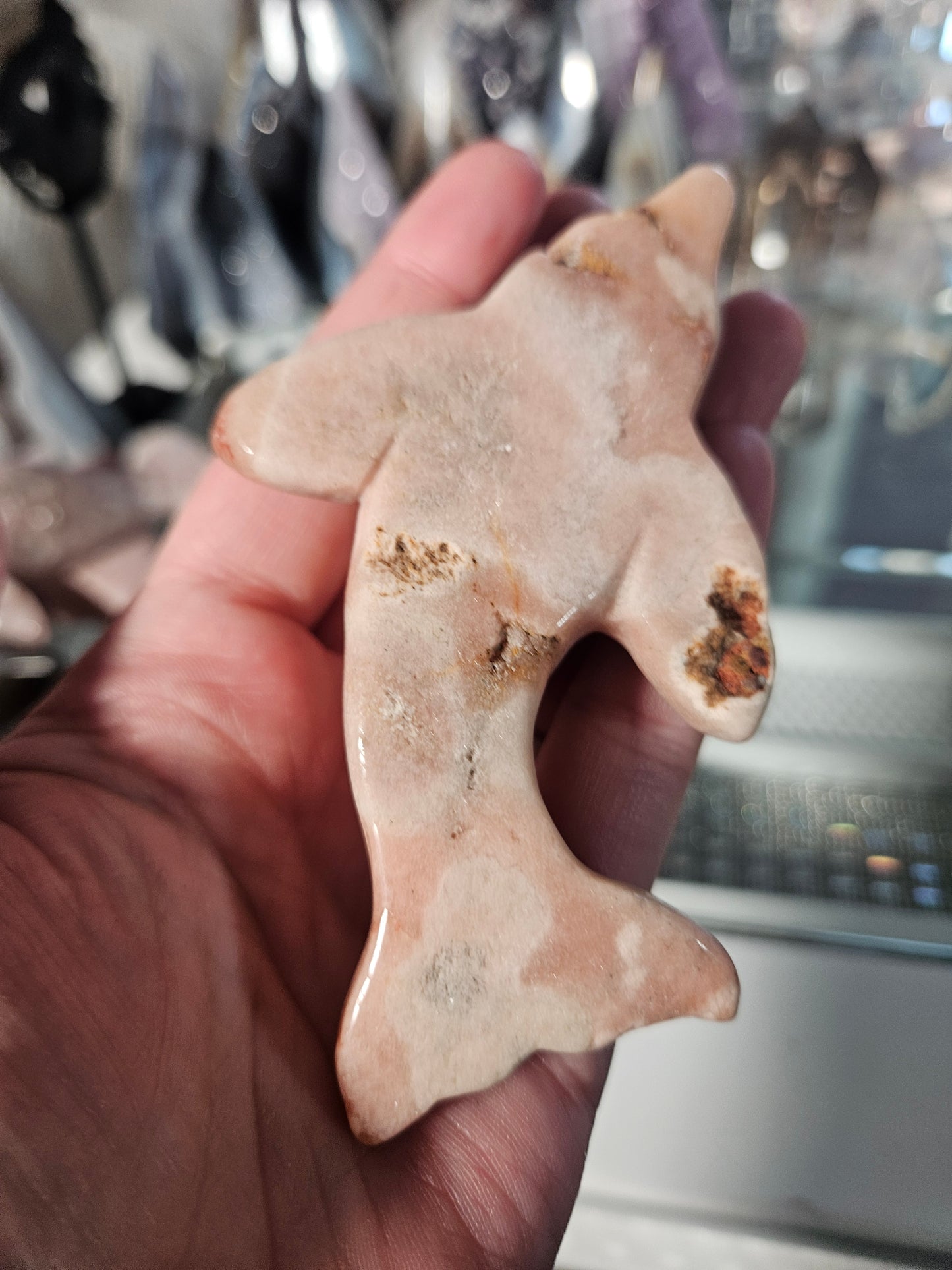 Pink amethyst dolphin