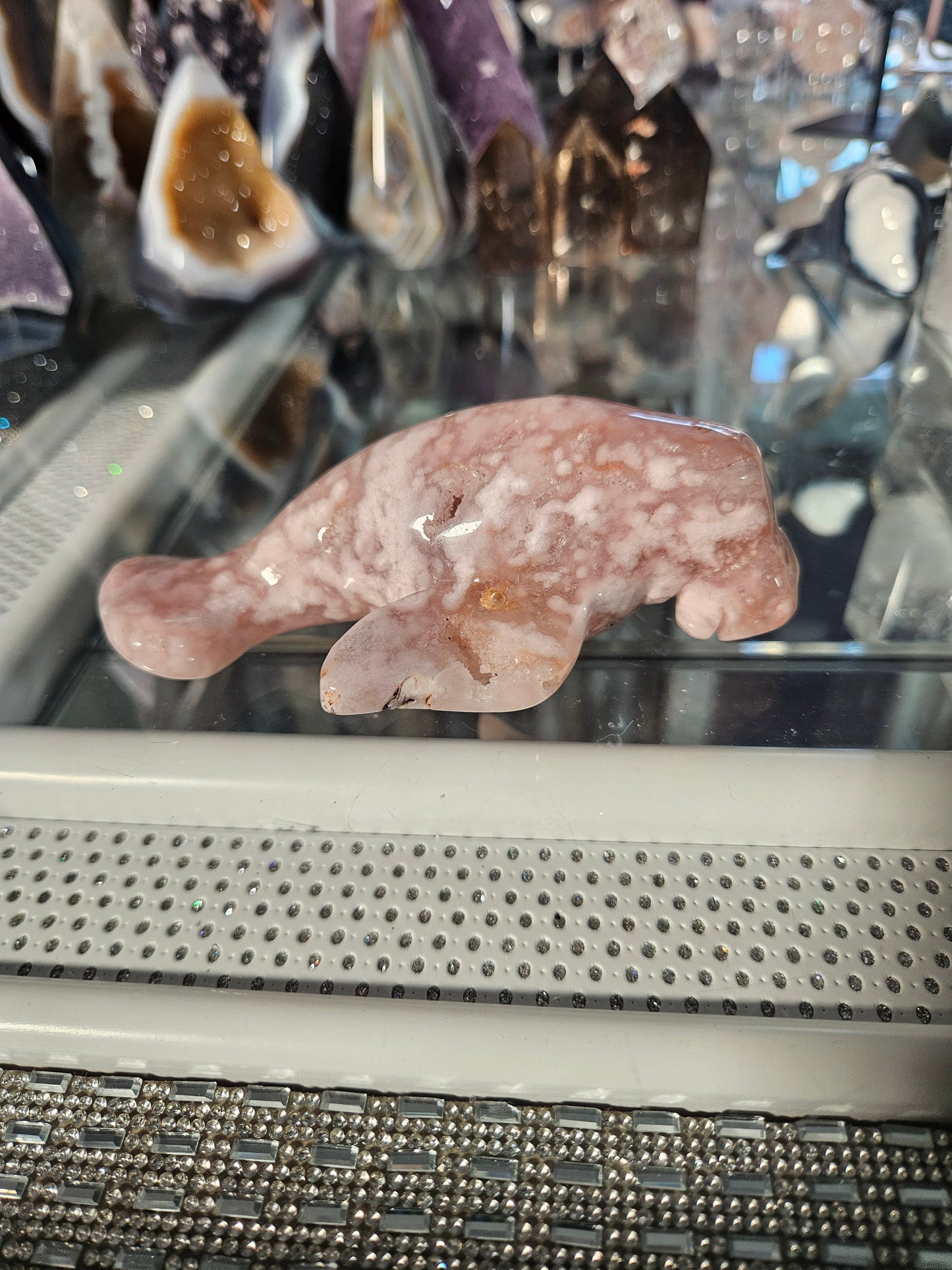 Pink Amethyst manatee