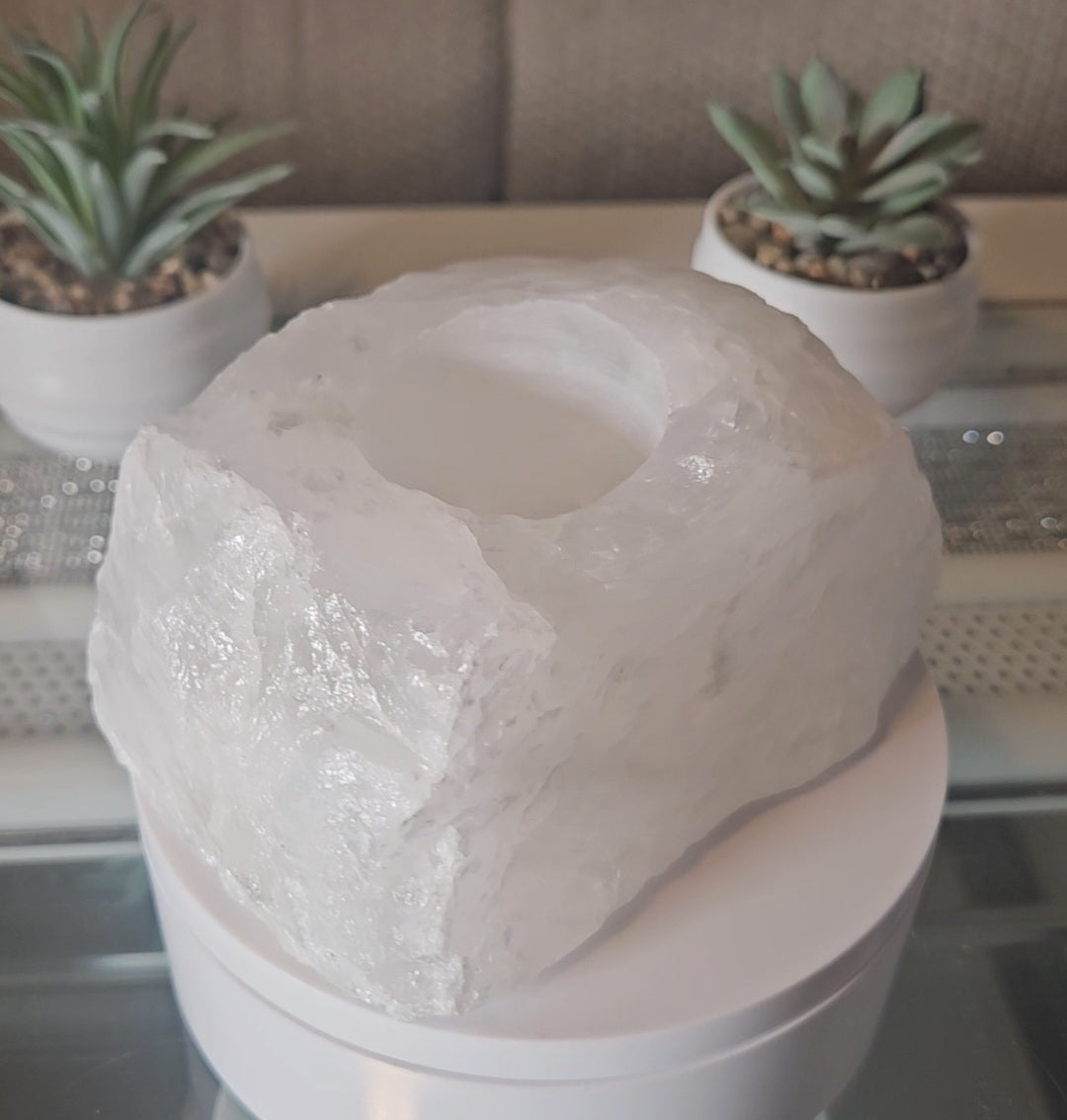 Quartz Candle Holder