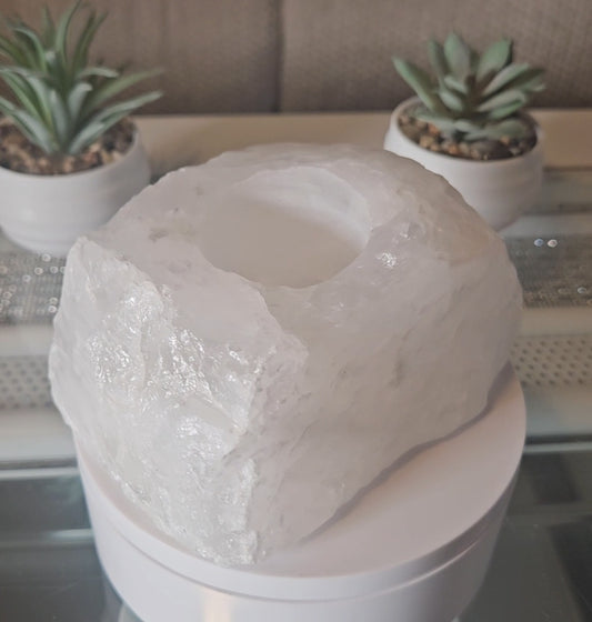 Quartz Candle Holder