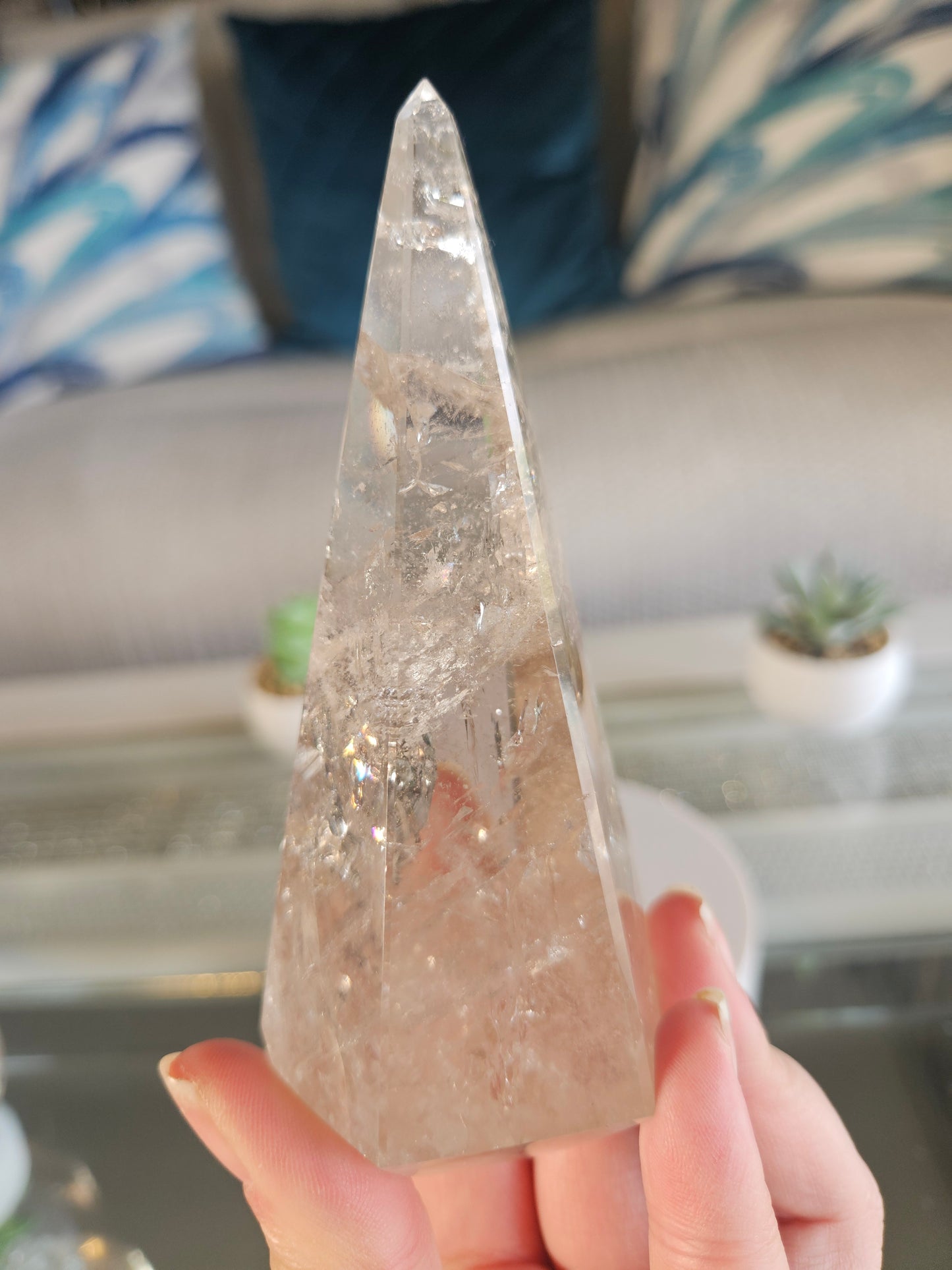 Rainbow Quartz Pyramid 1