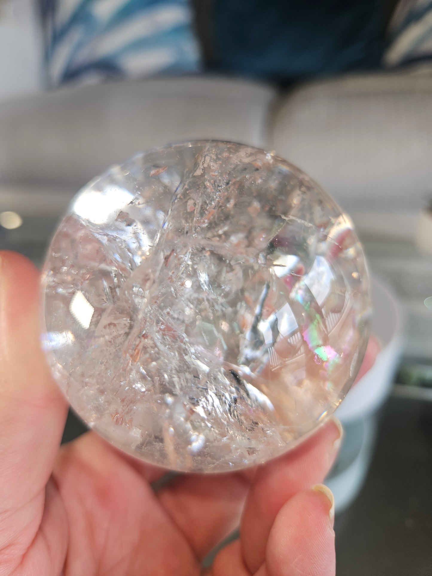 Rainbow Quartz Sphere 2