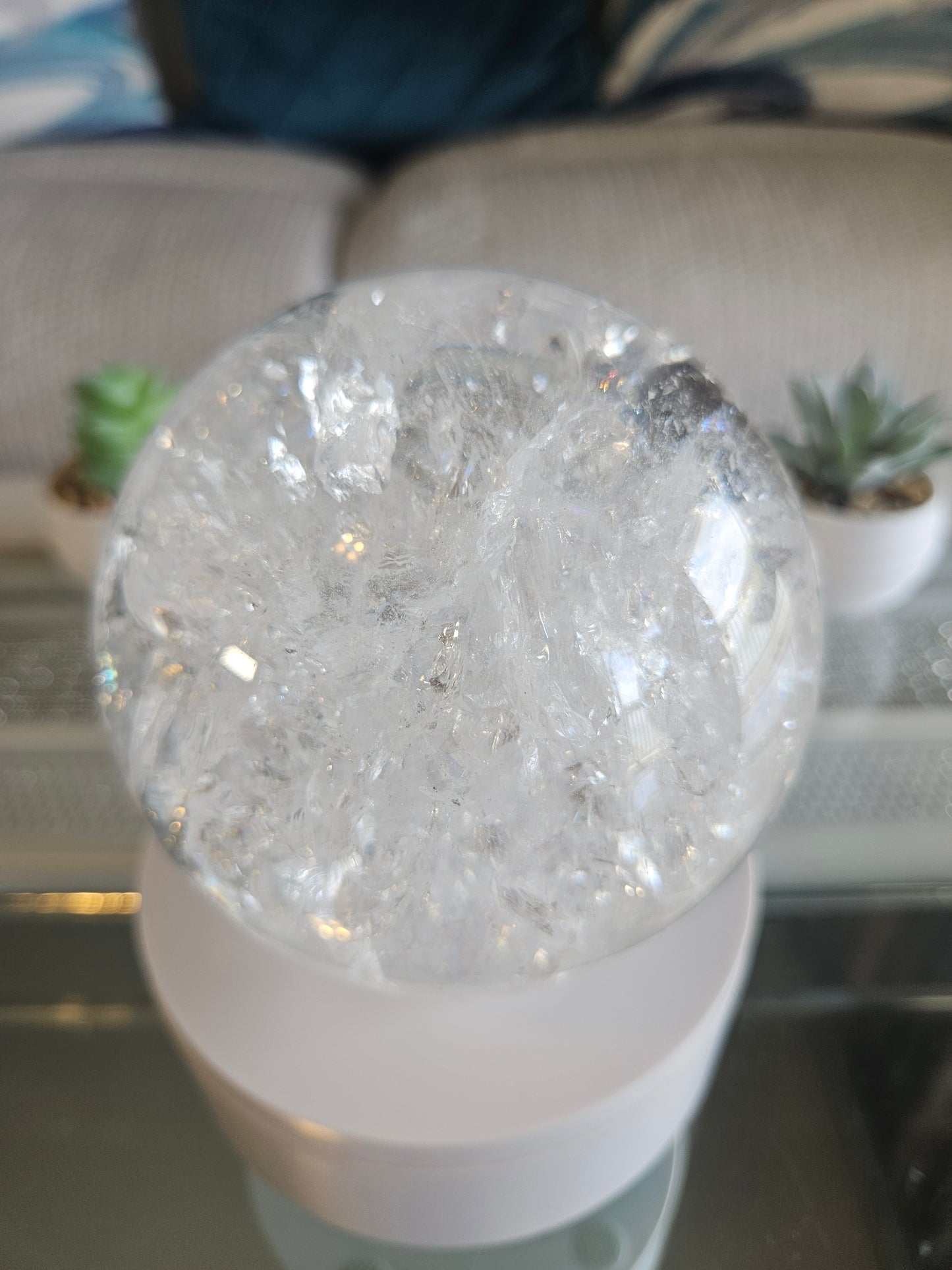 Rainbow Quartz Sphere 5