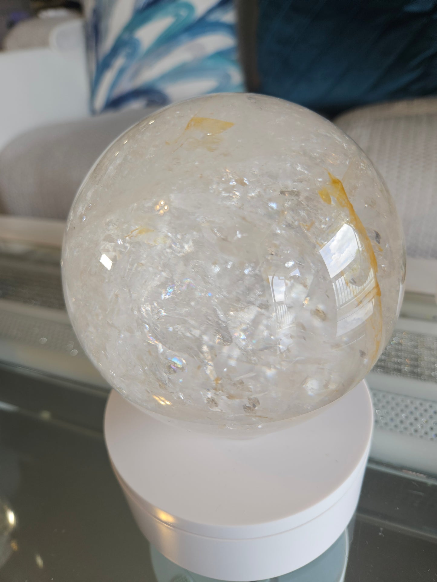 Rainbow Quartz Sphere 6