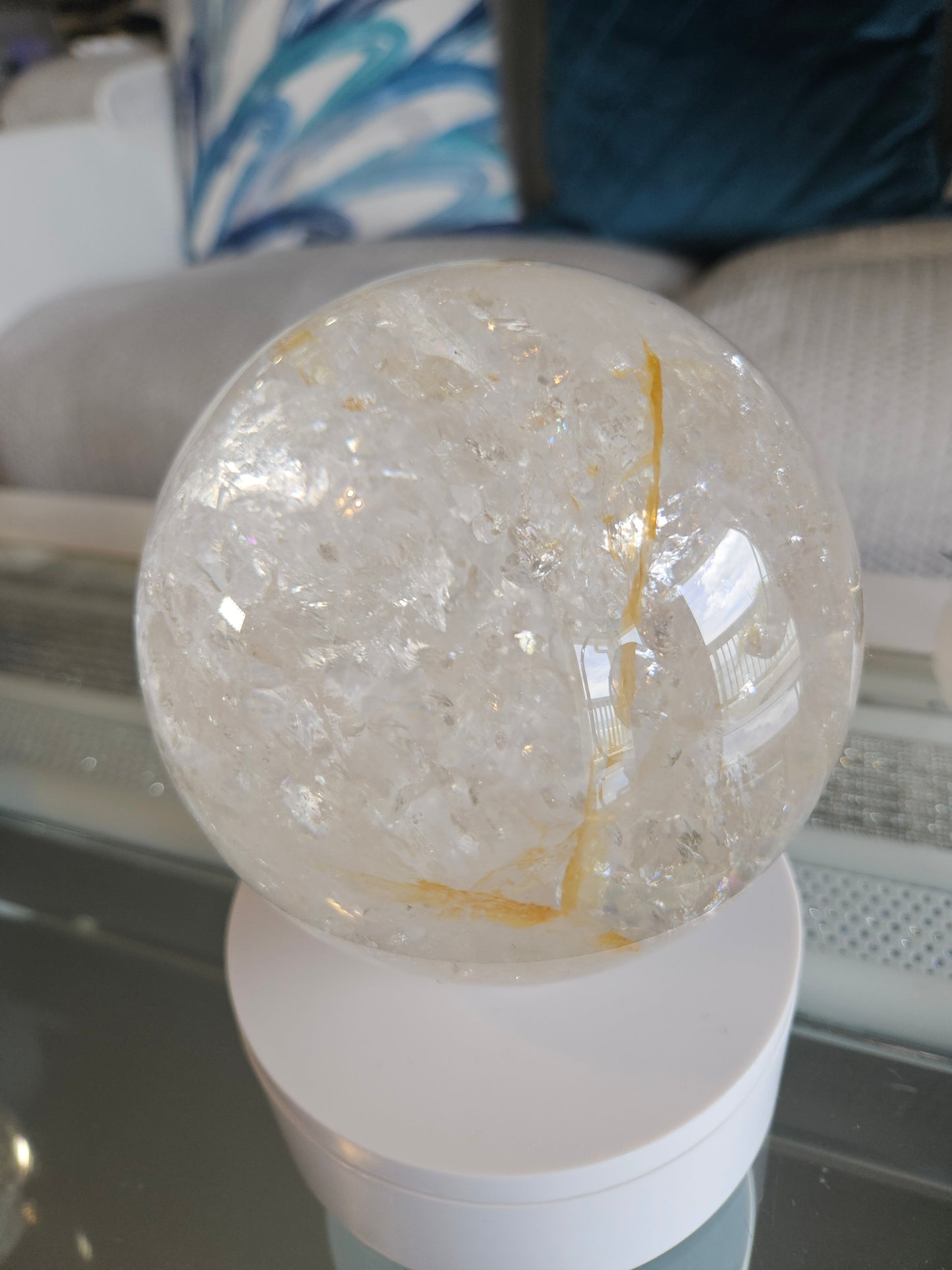 Rainbow Quartz Sphere 6