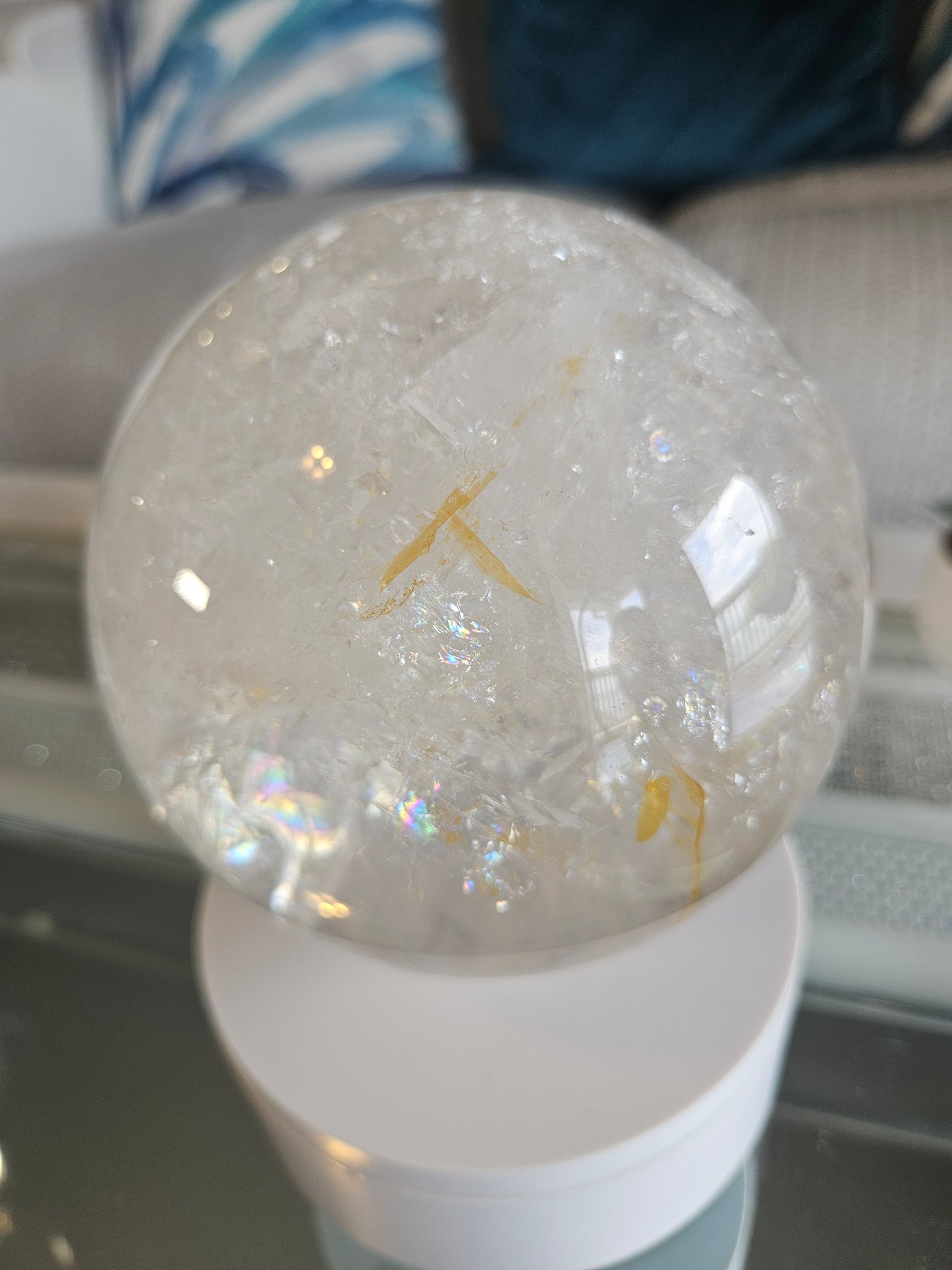 Rainbow Quartz Sphere 6