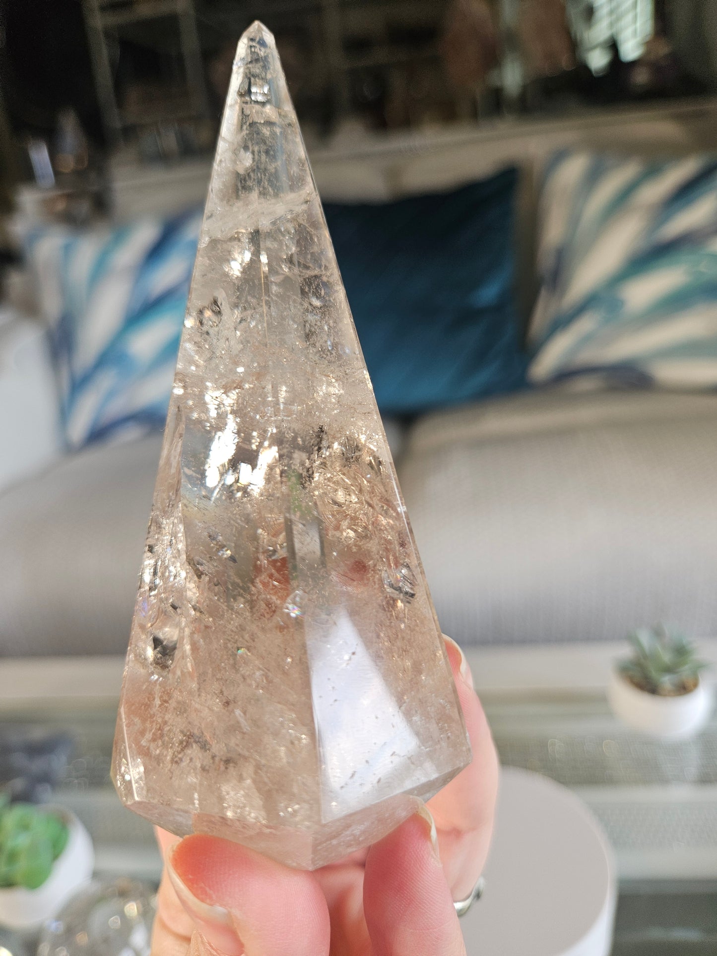 Rainbow Quartz Pyramid 1