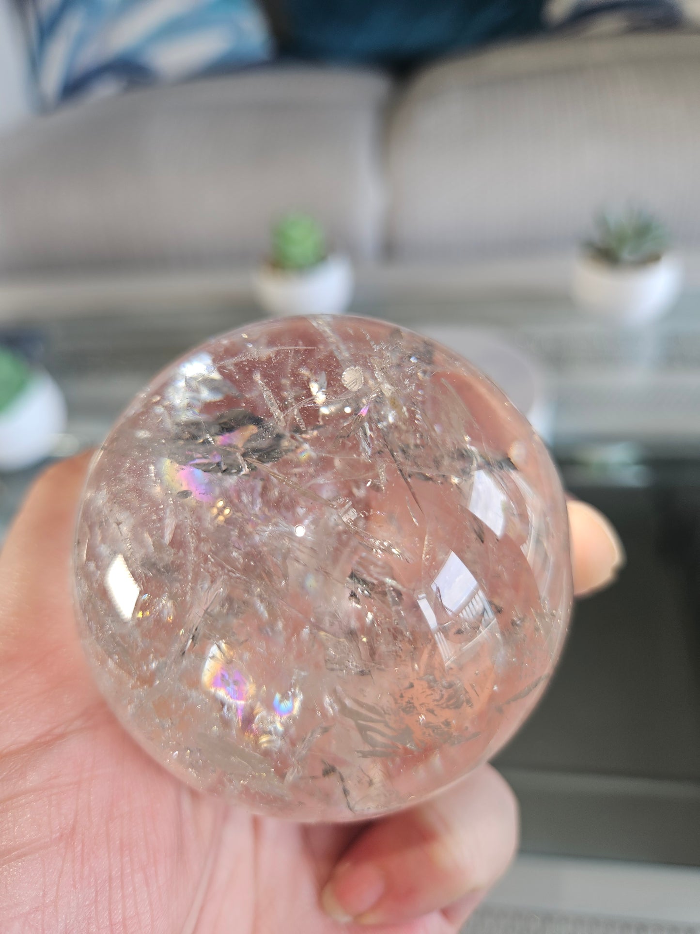 Rainbow Quartz Sphere 3