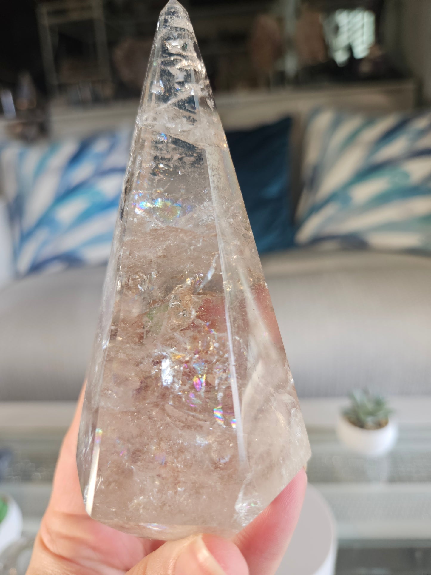 Rainbow Quartz Pyramid 1