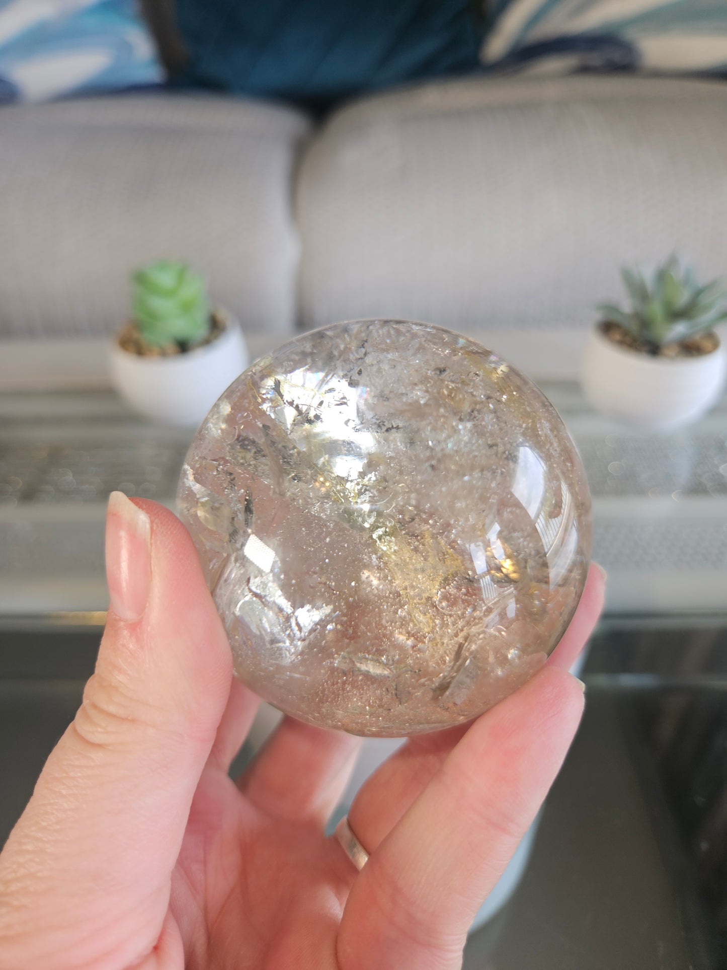 Rainbow Quartz Sphere 1