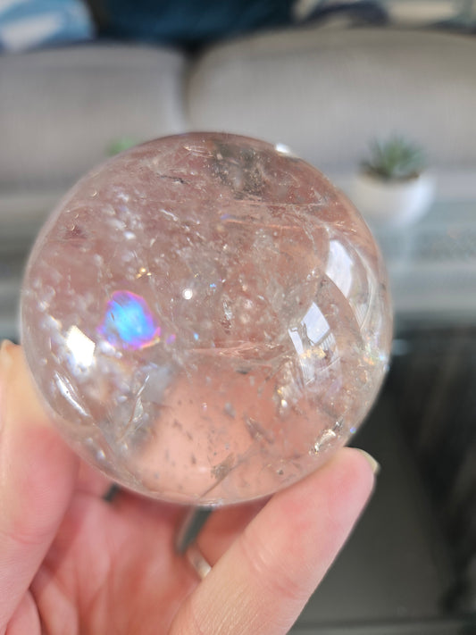 Rainbow Quartz Sphere 3