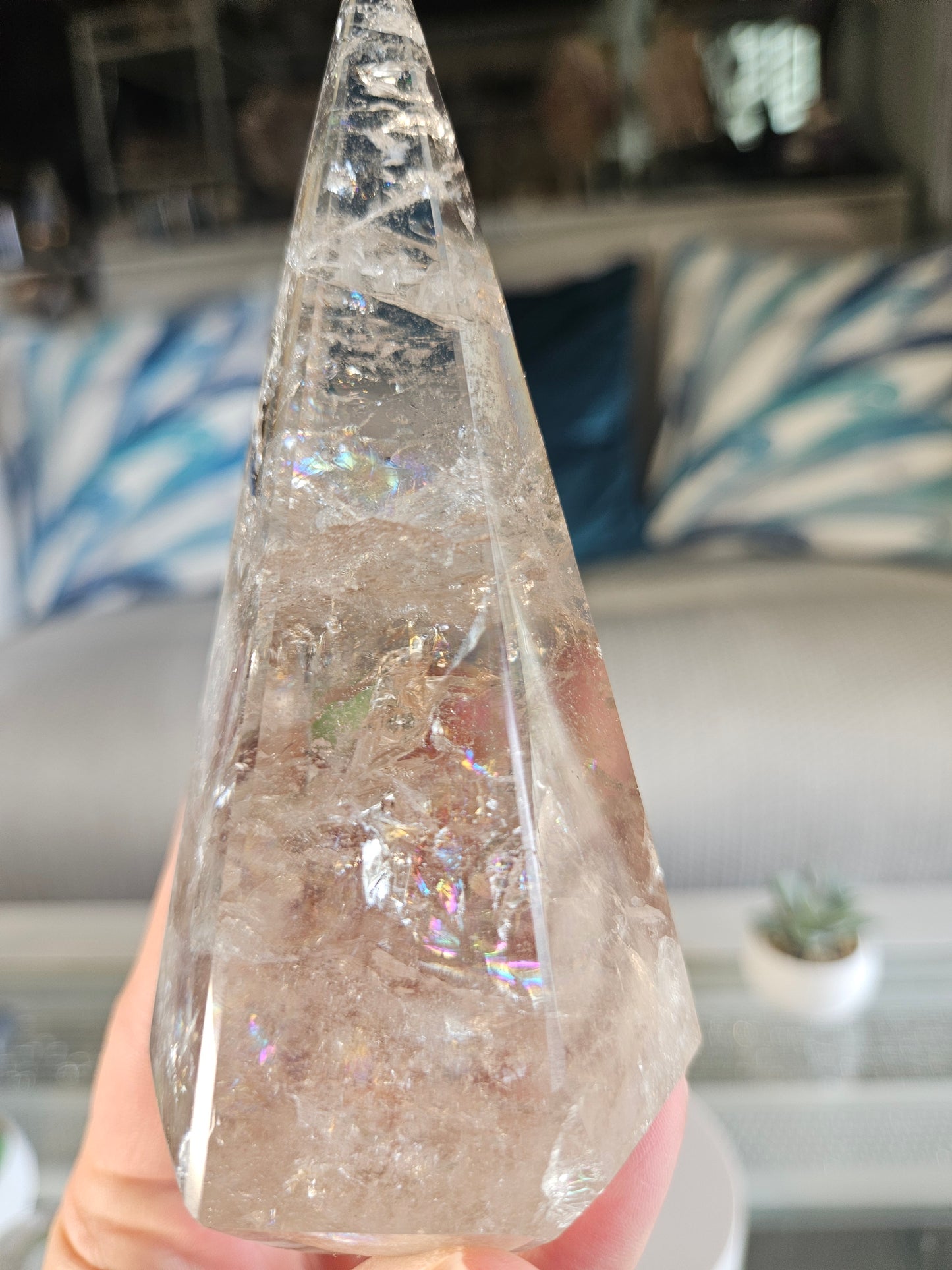 Rainbow Quartz Pyramid 1