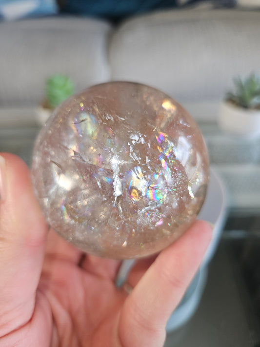 Rainbow Quartz Sphere 1