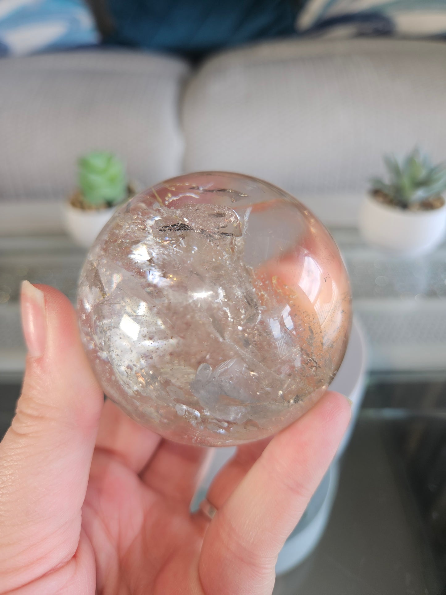 Rainbow Quartz Sphere 1