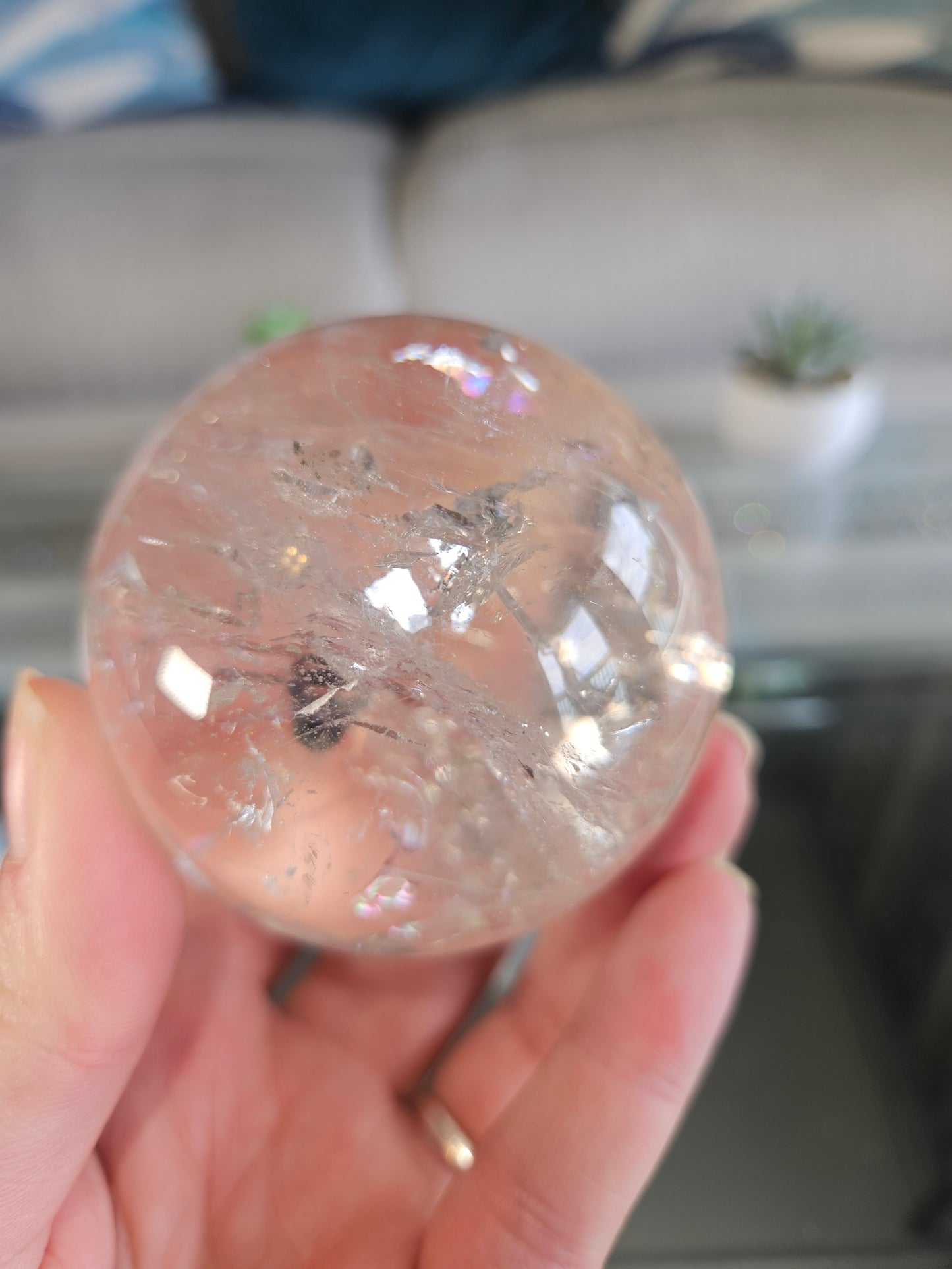 Rainbow Quartz Sphere 3