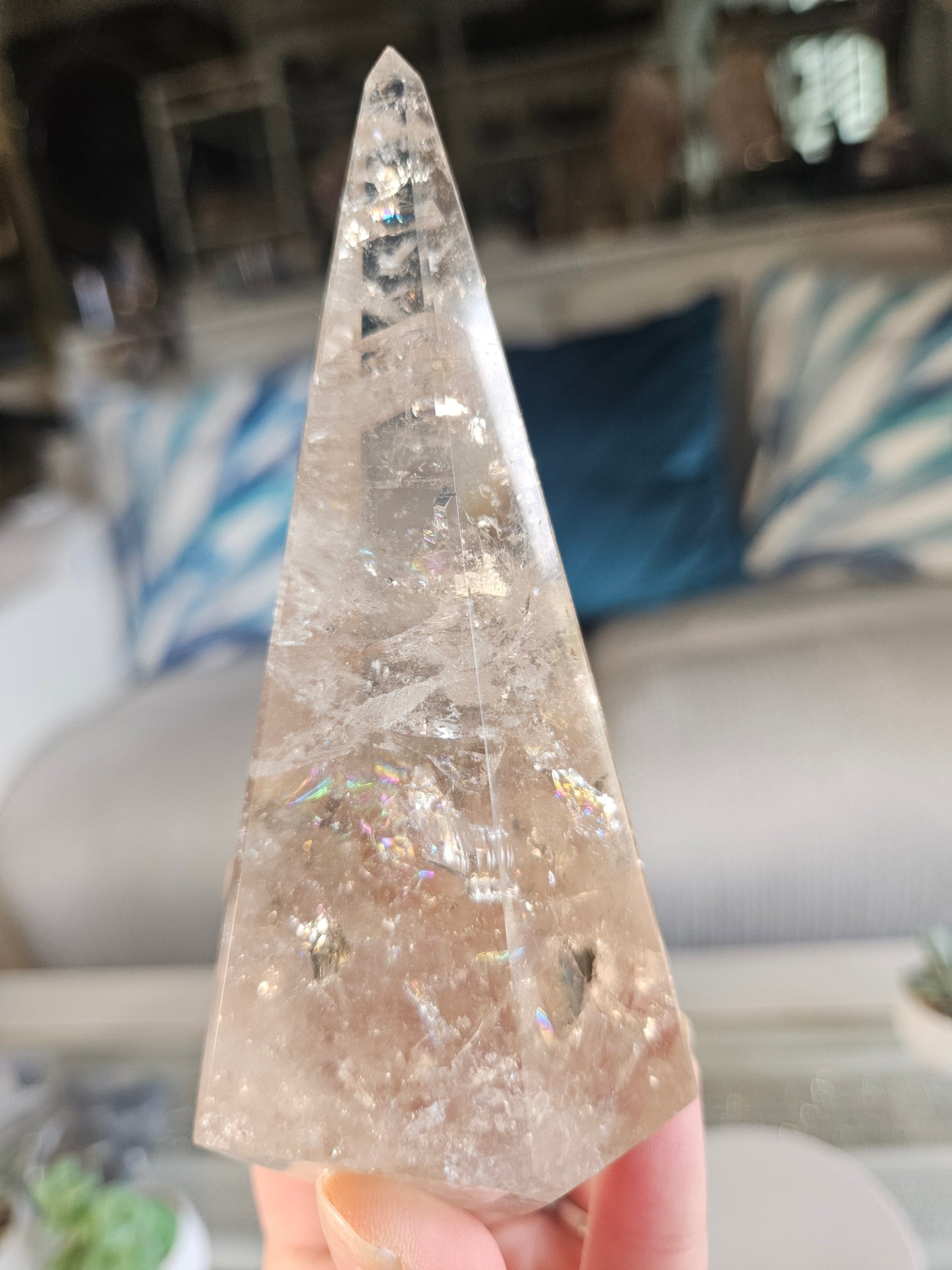 Rainbow Quartz Pyramid 1