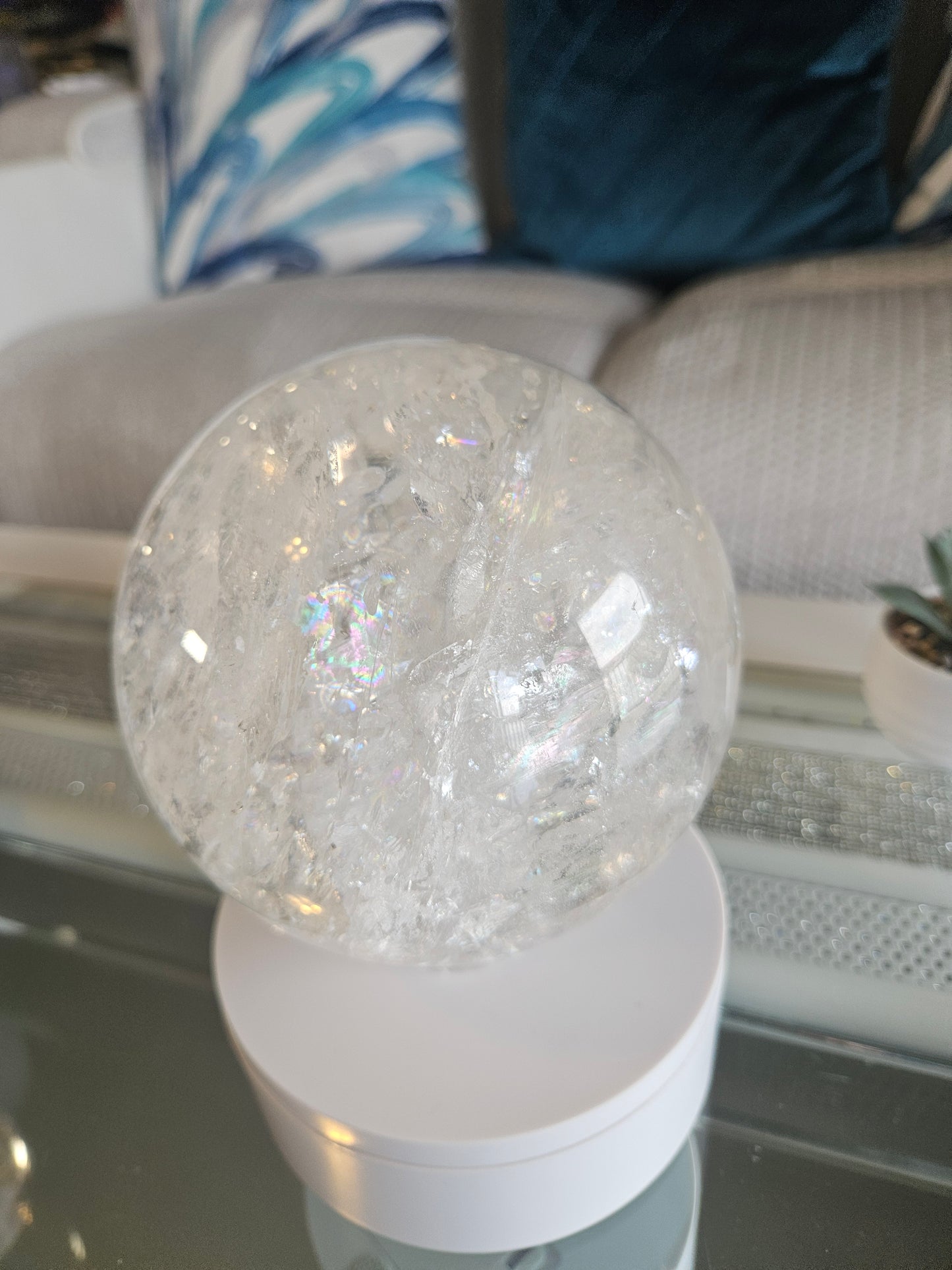 Rainbow Quartz Sphere 4