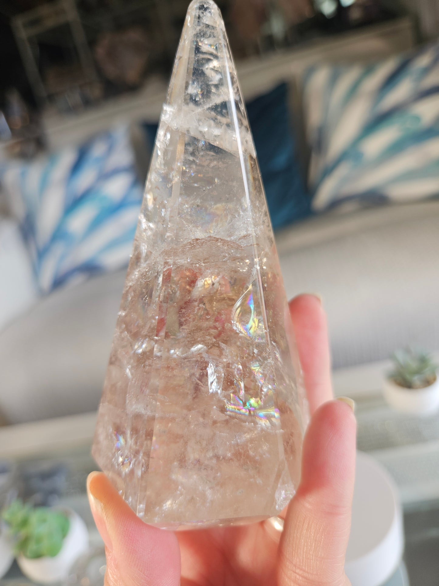 Rainbow Quartz Pyramid 1