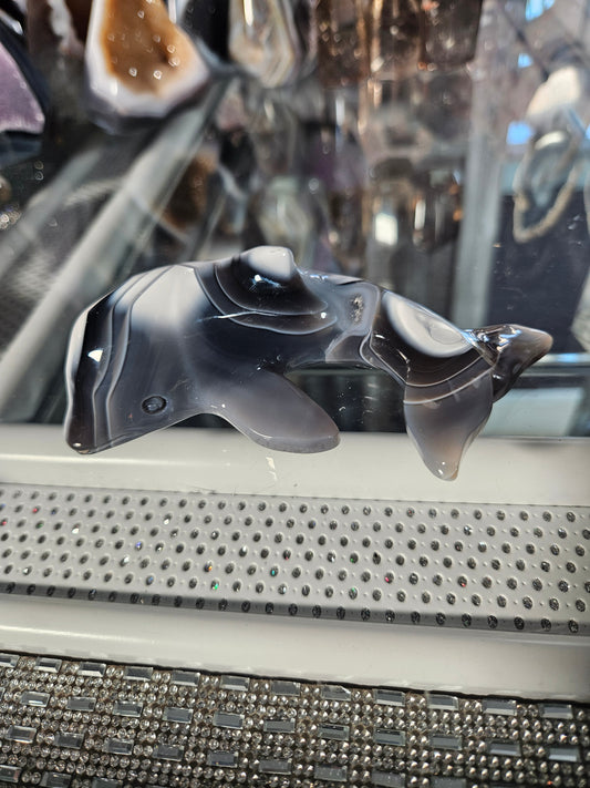 Orca Agate whale