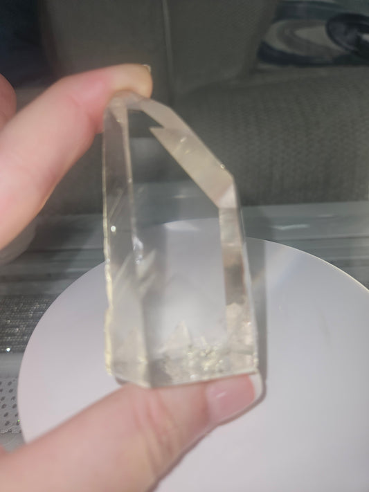 Clear Quartz Tower with Phantom