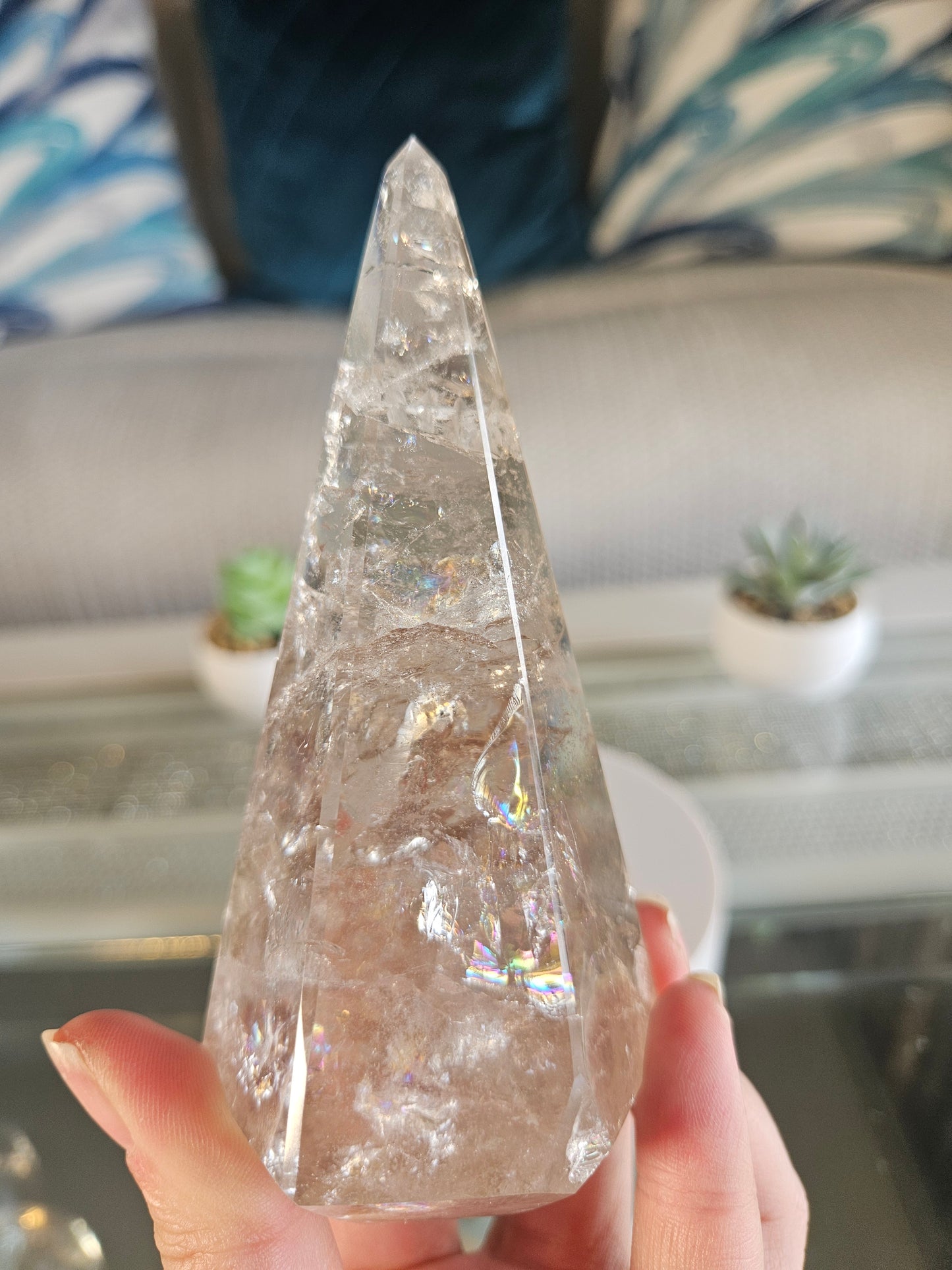 Rainbow Quartz Pyramid 1