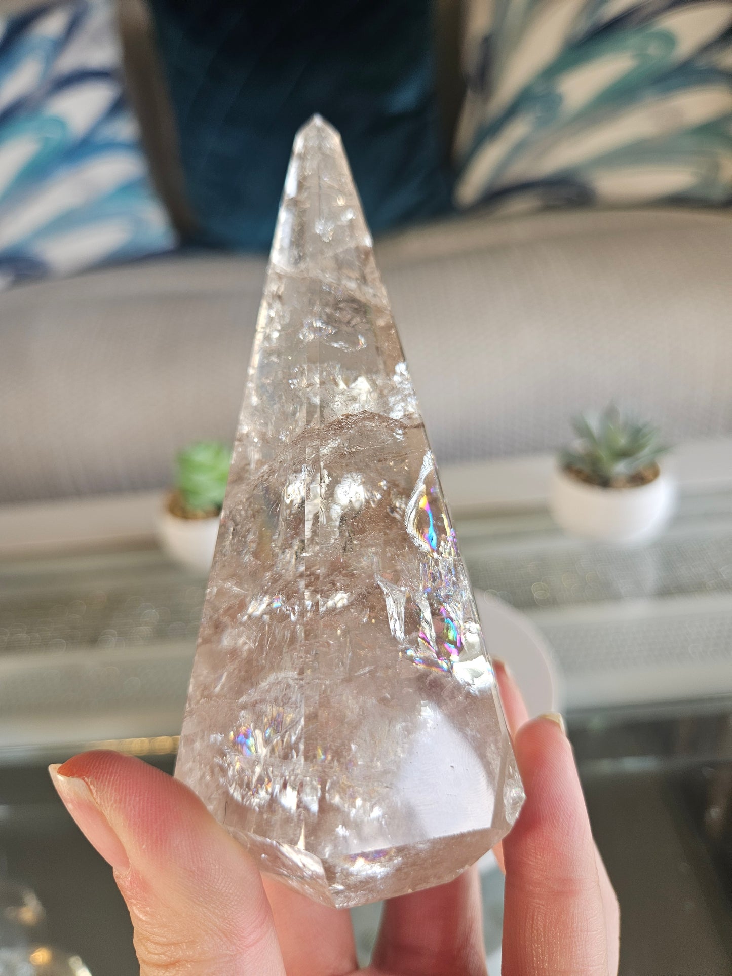 Rainbow Quartz Pyramid 1