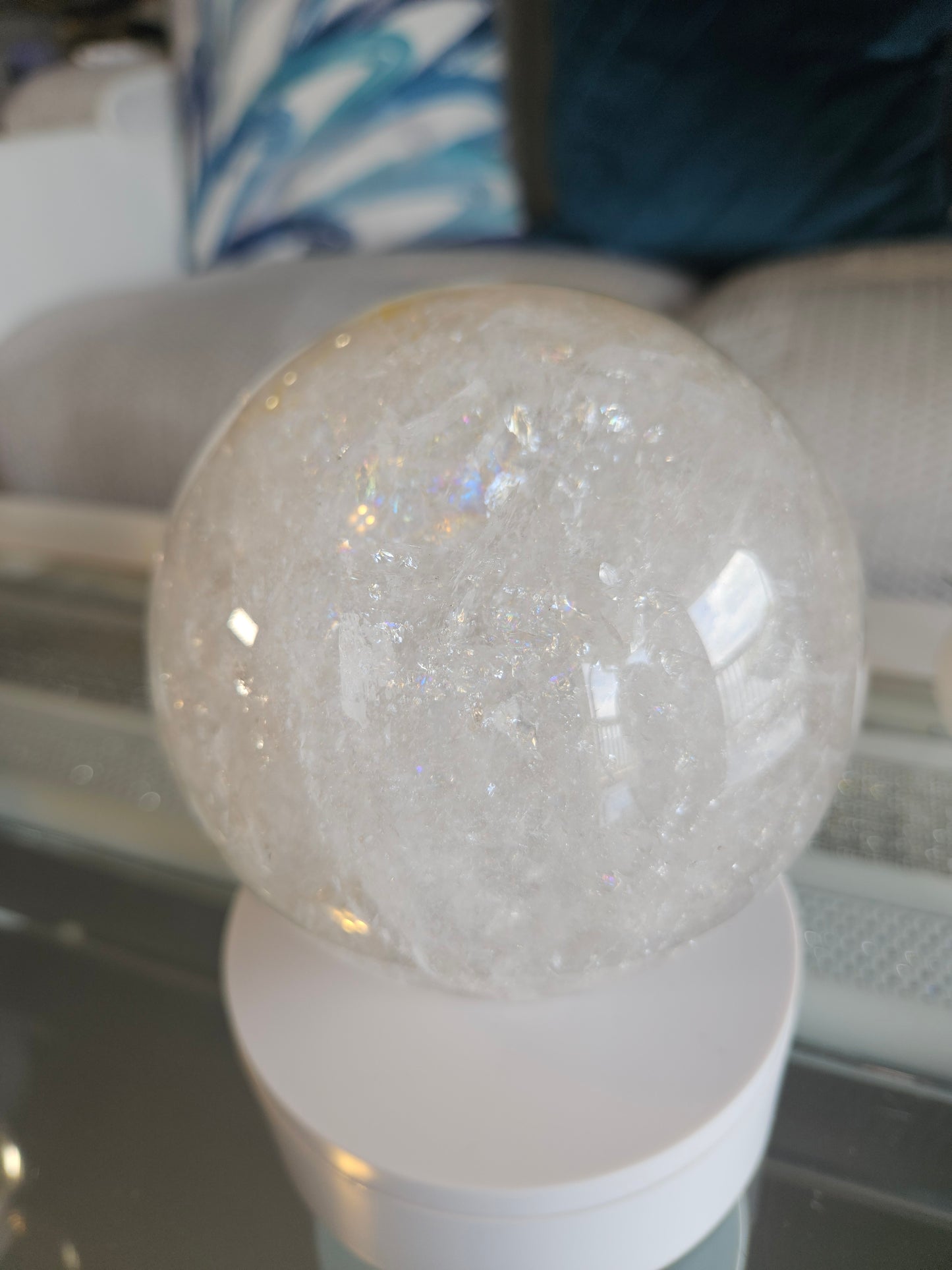 Rainbow Quartz Sphere 6